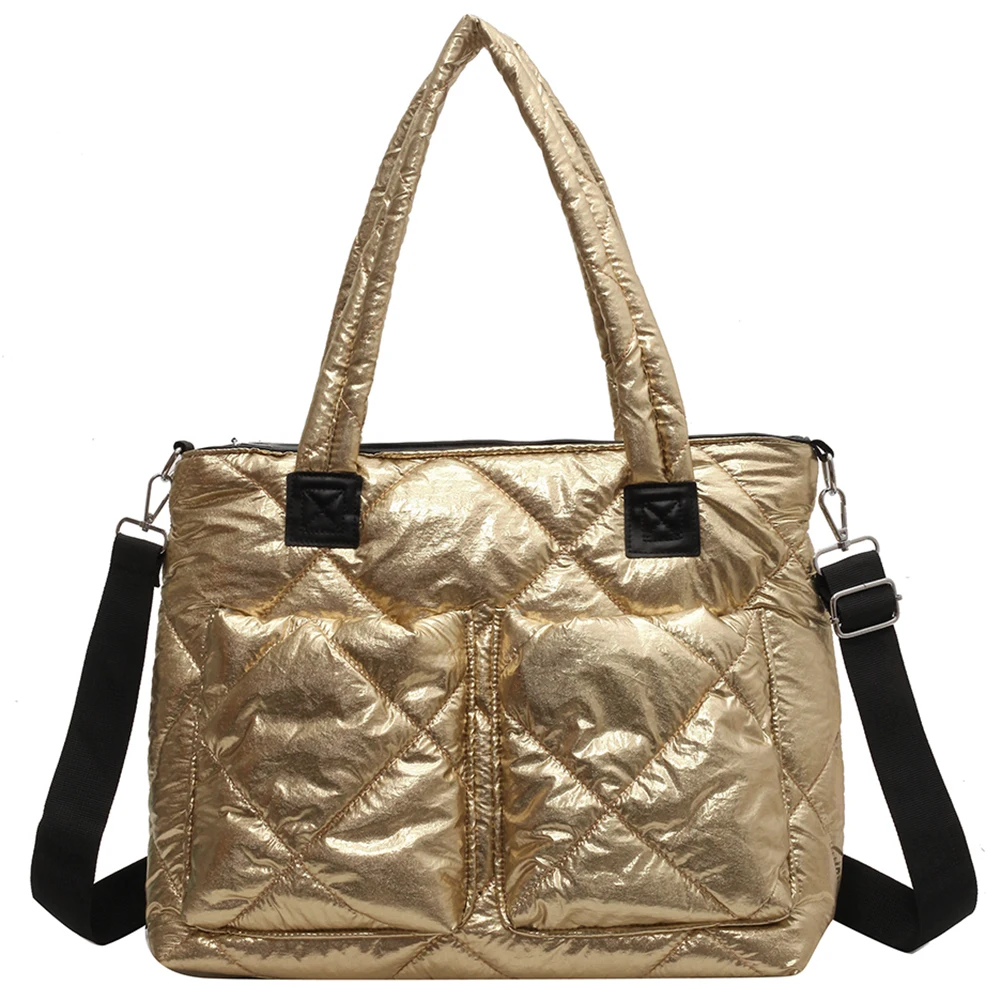 Grande per le donne Borse a tracolla trapuntate Borse a tracolla pieghettate Borsa da viaggio per donna Borsa causale Borsa da palestra Novità_voghion.com