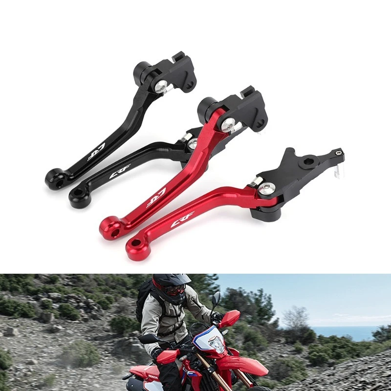 롱 벤트 혼 브레이크 클러치 레버 모드 부품 민감한 금속 컨트롤 로드 혼다 CRF300L에 적합 미끄럼 방지 브레이크 액세서리