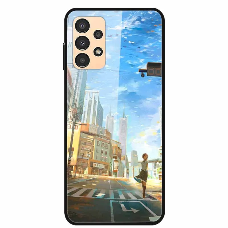 Luxury Tempered Glass Hard Back Cover