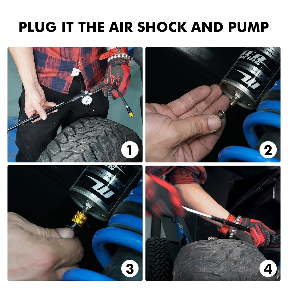 Shock Absorber Nitrogen Needle Set Airbag Filling Joint Tool for KTM Honda Yamaha Polaris RZR Arctic Cat Snowmobile UTV ATV shock absorber needle set