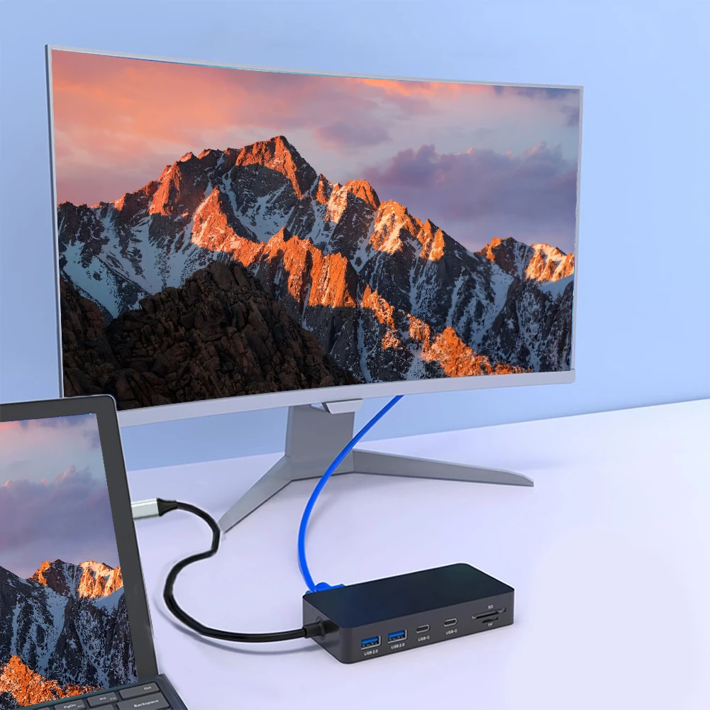 마이크로소프트 서피스 도크 11 in 1 (3개 USB 포트 + 2개 USB C 포트 PD 100W + 5Gbps 데이터 허브 도킹 스테이션) 서피스 프로 11/10/9/8/X/7 호환