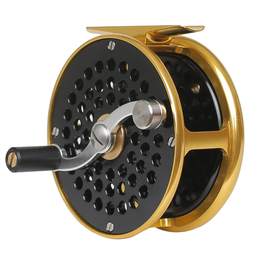 Vintage Classic Fly Fishing Reel，Right/Left Handle Position， Fly Reel 3/4wt  5/6wt 7/9wt (Black， 3/4 wt)