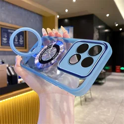 Coque de téléphone de luxe avec support magnétique et design à rabat souple