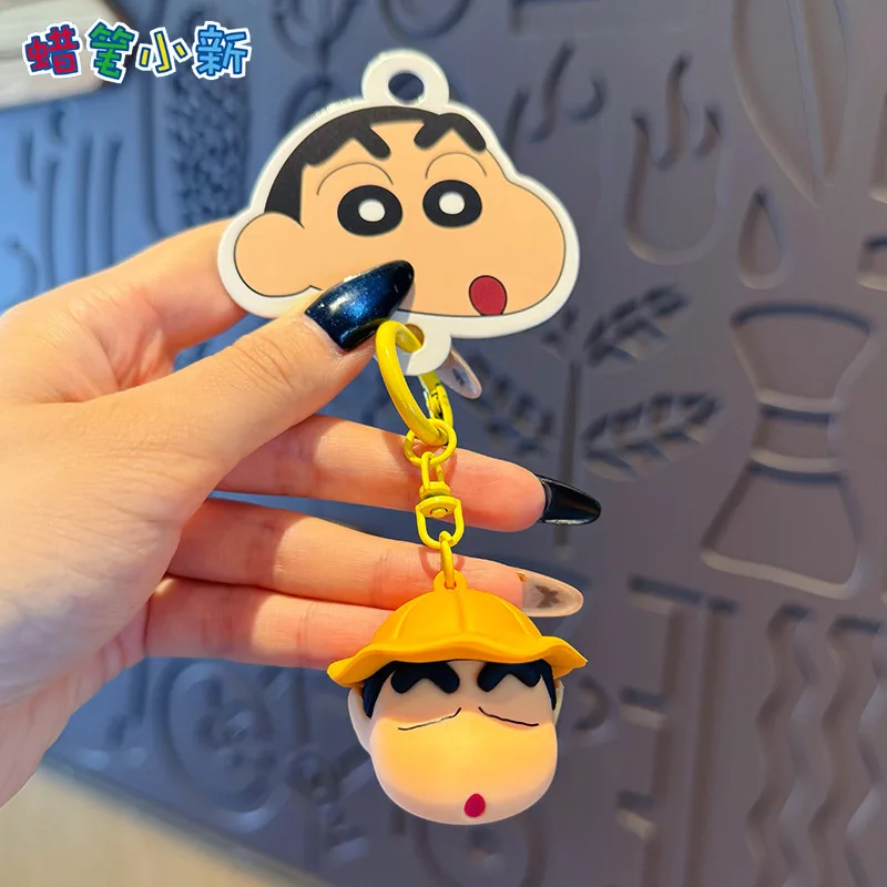Portachiavi Crayon Shin-chan Miyako Noharra, cartone animato, design accattivante, alla moda, per coppie, accessorio per zaino studentesco - immagine 4