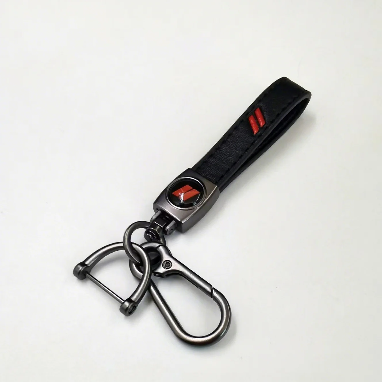 Premium Genuine Leather Keychain Car Accessory