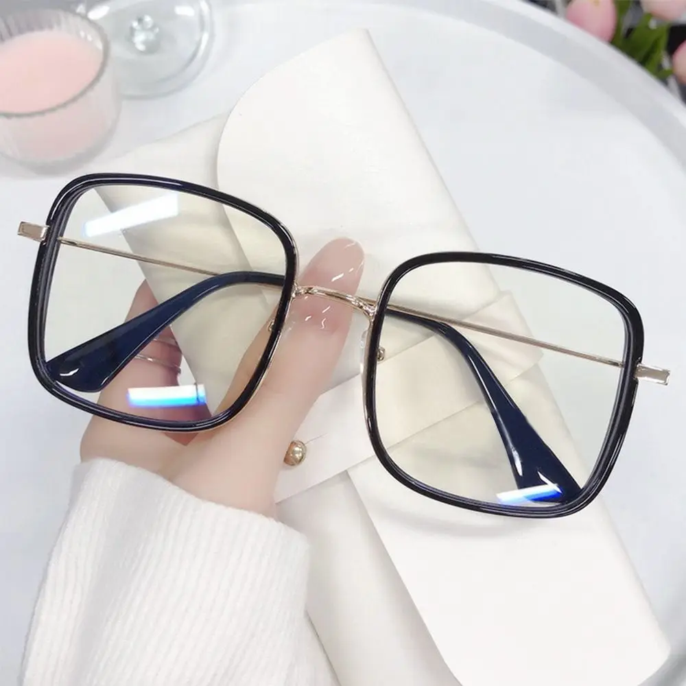 

High-definition Anti-blue Light Computer Eyeglass Square Frame Women Glasses Girl Fashion Transparent Reading Glass