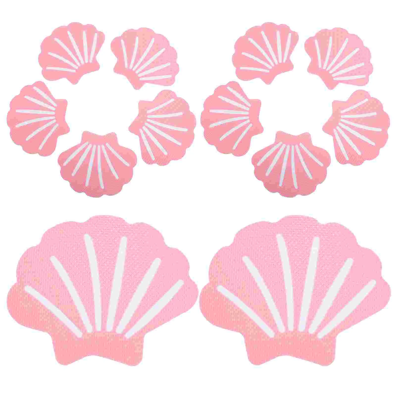 

12pcs Shell Shaped Anti-slip Bathtub Sticker Shower Room Safety Decals Bathroom Accessory