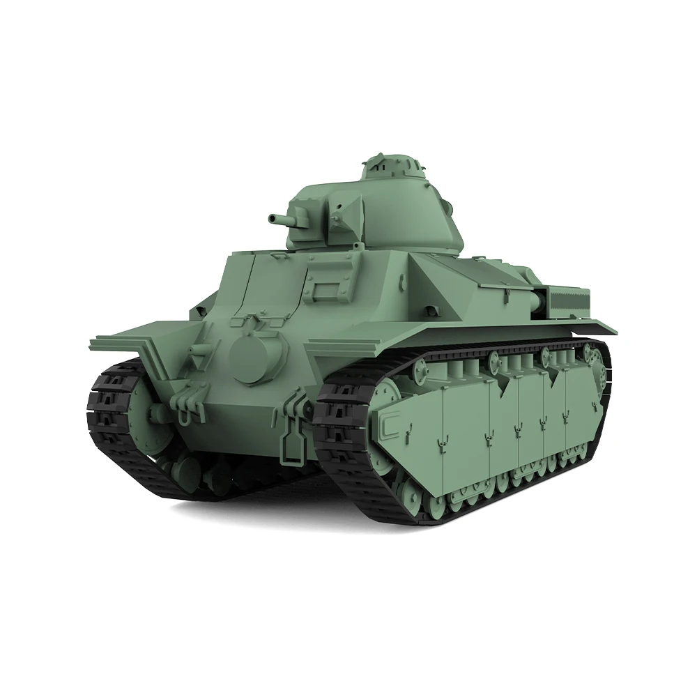 

SSMODEL 144658 V1.7/100658 V1.7 1/144 1/100 3D Printed Resin Model Kit France Light Tank Chare D2