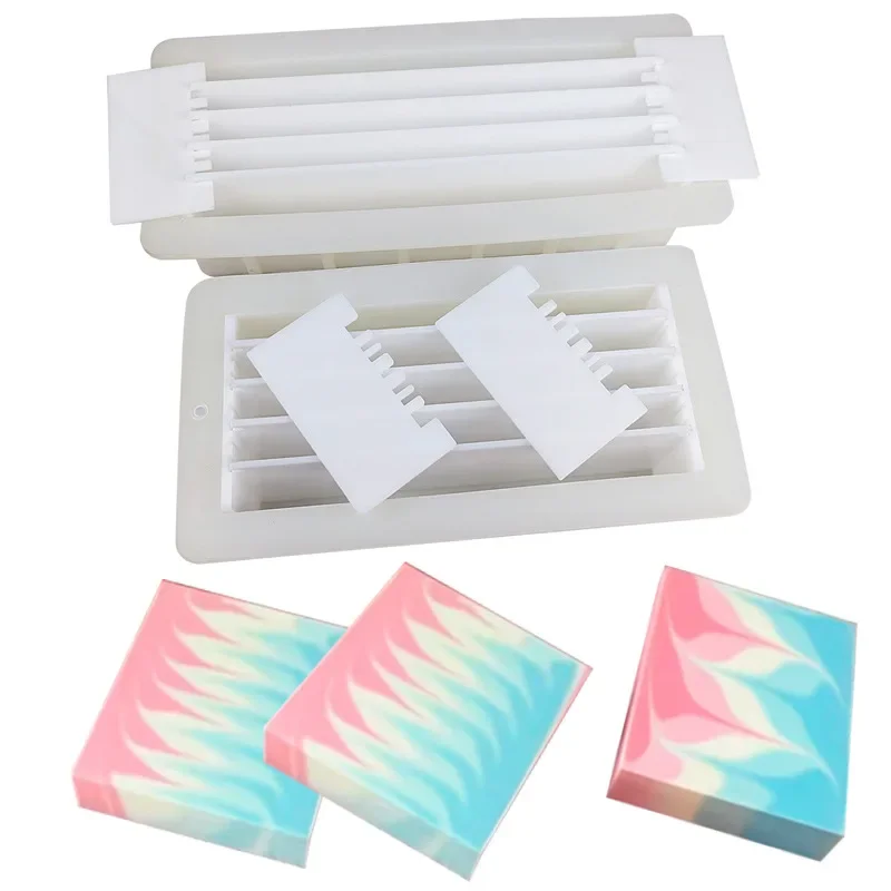 Handmade Soap Silicone Mold Rectangular Thickened Toast Baking Tool Acrylic Partition Cold Render silicone mold soap molds