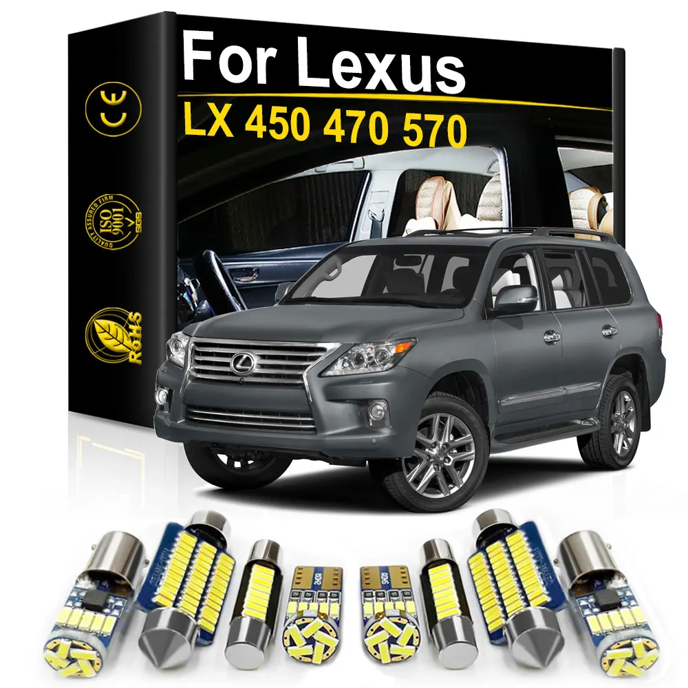 

For Lexus LX570 LX470 LX450 LX 450 470 570 1996 2003 2008 2015 2017 2018 2019 2020 Car LED Interior Light Canbus Accessories