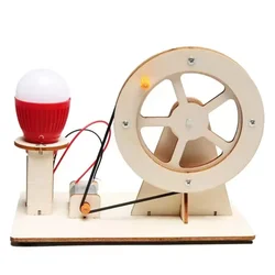 DIY Wooden Hand Generator STEM Science Kit for Kids Educational Physics Toy (1pcs DaDengPao)