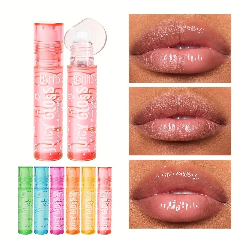 

Mirror Water Lip Gloss Lip Glaze Transparent Glass Lip Oil Liquid Lipstick 6 Colors Lipgloss Moisturizing Make Up