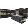 The whole cabinet custom kitchen whole house decoration quartz stone tabletop kitchen cabinet custom-made open European luxury 2