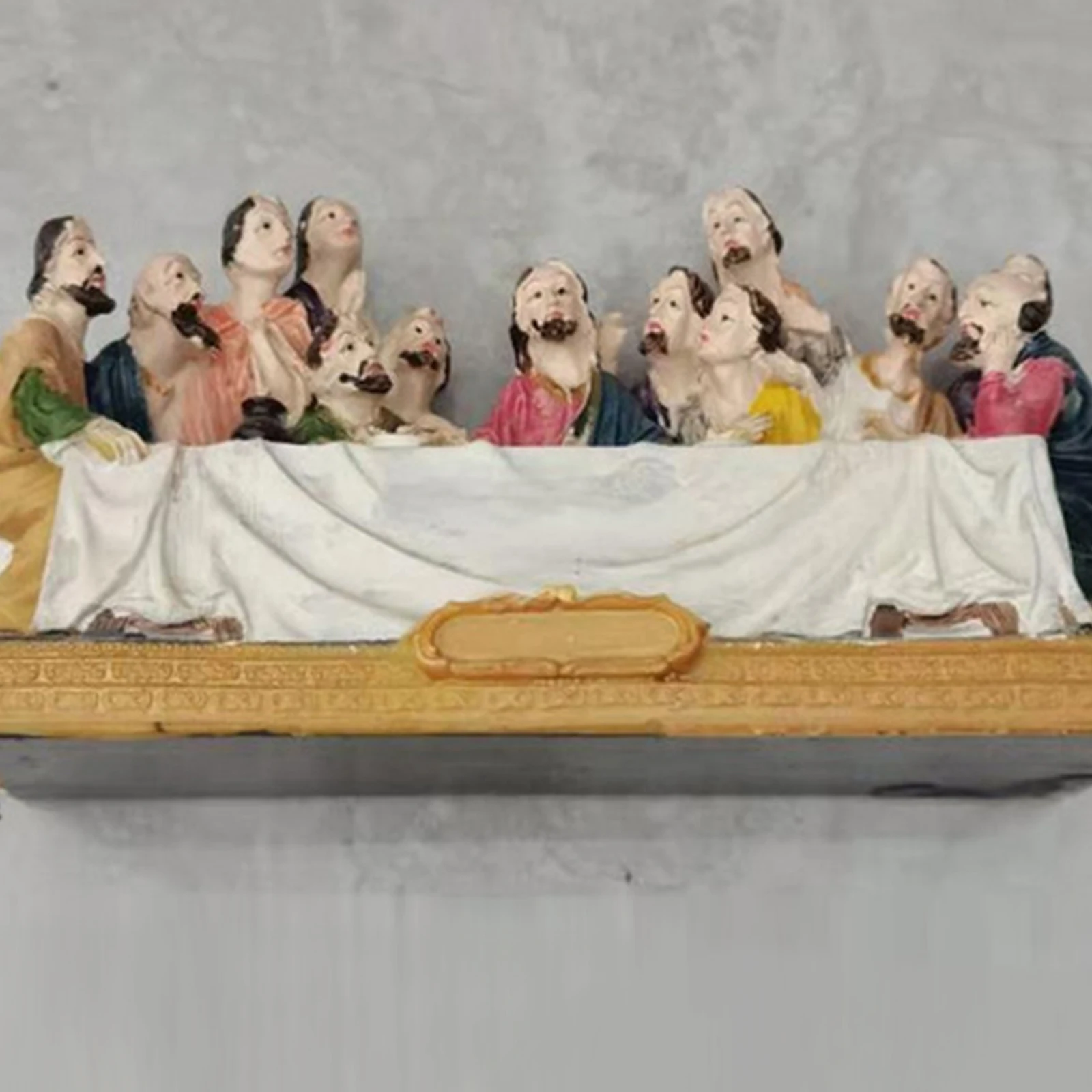 Collection Last Supper Statue Table Top Decoration Holy Religious Figurine House Home Office Car Decor,7