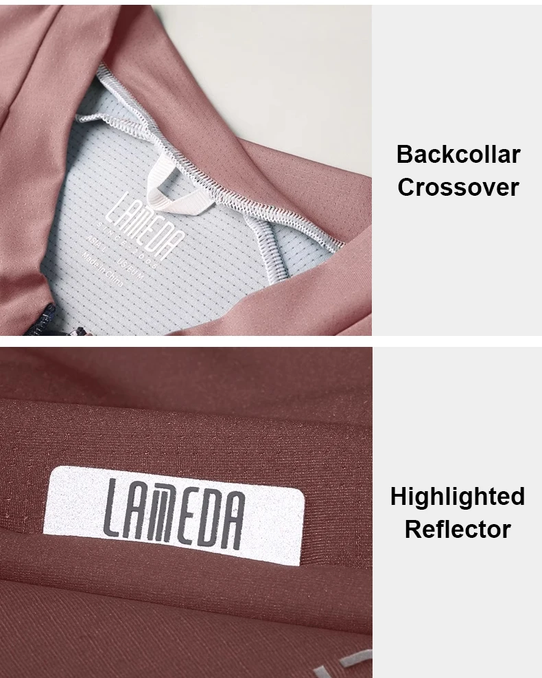 LAMEDA Damen Radtrikot Langarm Atmungsaktiv Sommer Frühling Rennrad Trikot Fahrradshirt Fahrradbekleidung MTB – Detail 14