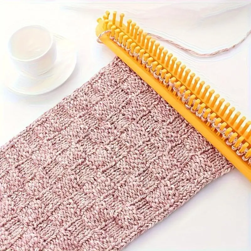 1pc Loom Knitting Knitter Kit, DIY Craft Knitting Board Looms, Scarf Knitter, Weaving Loom Sewing Accessories