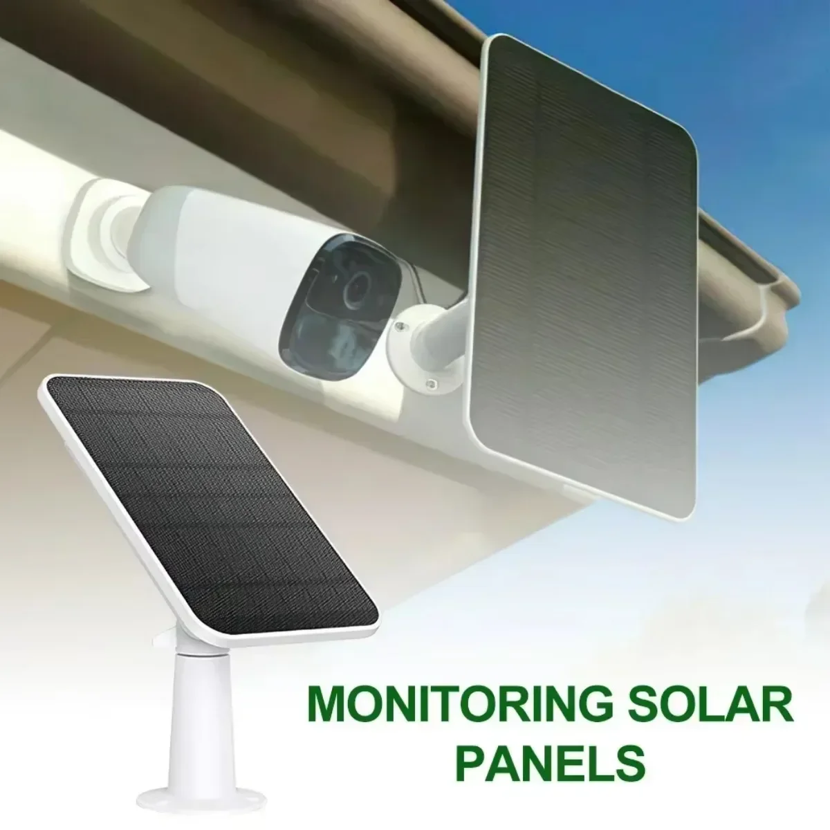 แผงโซลาร์เซลล์ 4W สำหรับยูฟาย ยูฟายแคม 2/2 โปร/2C/2C โปร/E ติดผนังพร้อมสายไฟยาว 9.8 ฟุต 1