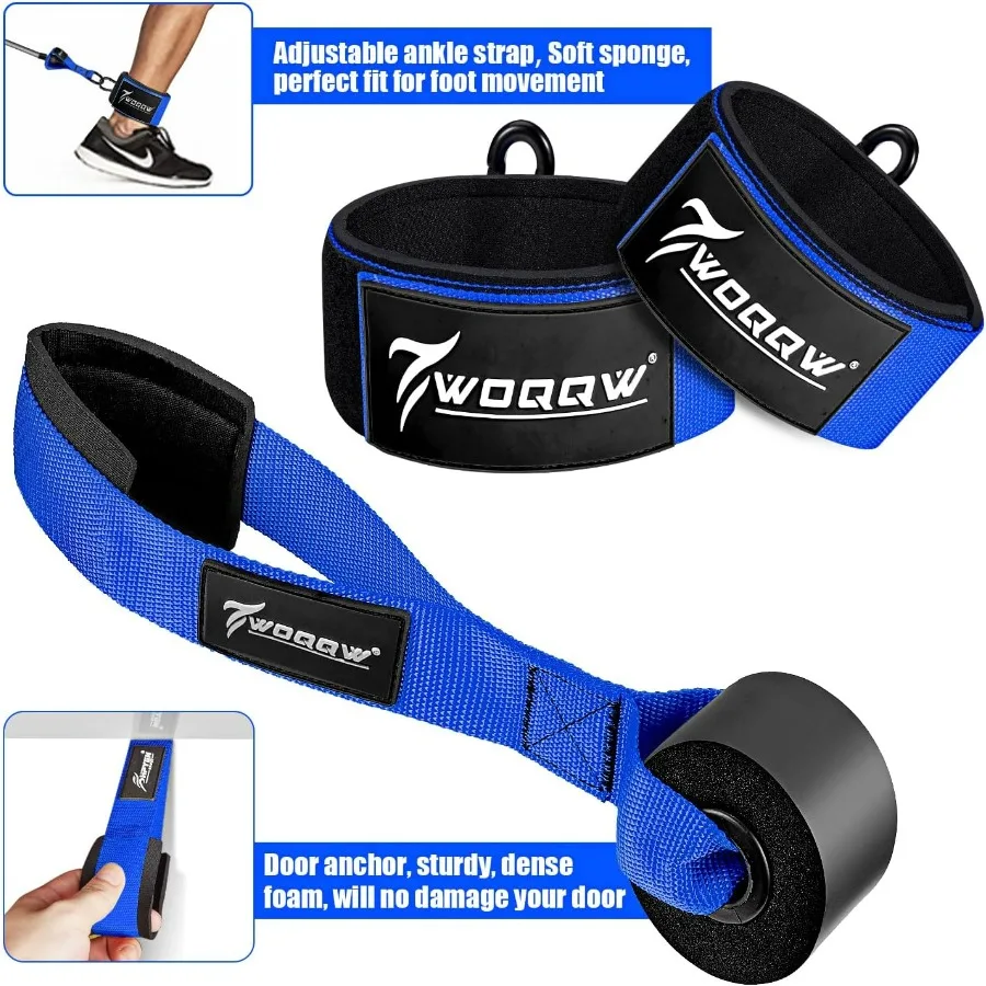 Heavy Resistance Bands for Working Out,450lbs Exercise Bands with Handles, Workout Bands Set for Men, Fitness Weight Bands for M