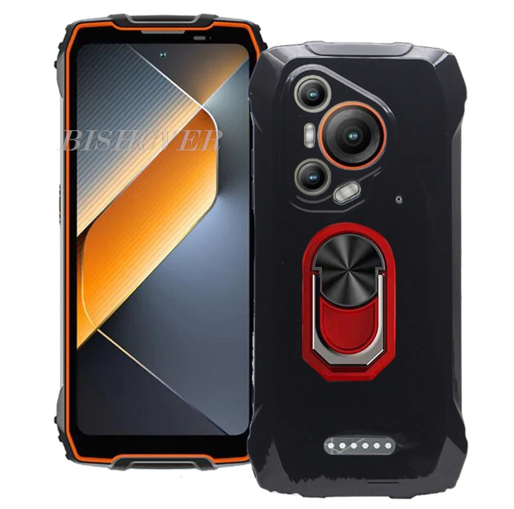 Blackview Soft Silicone Smartphone Case with Ring Holder Bracket