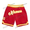 Custom Name and Number Purple Gold-White Basketball Shorts 3D Printed Men Youth Summer breathable mesh Sports Shorts LQD04 5