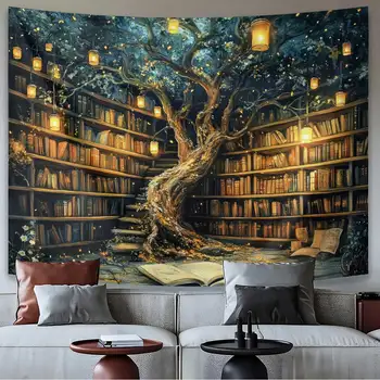 The Enchanted Tree Library Tapestry 1