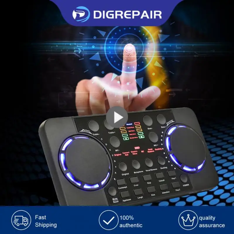 

Мини-Звуковая карта для сотового телефона, аудио комплект, интерфейс, внешний Usb-микрофон в реальном времени, звуковая карта, функция для телефона