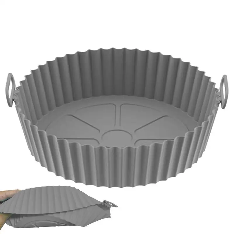 

Силиконовый чайник для фритюрницы, легкий силиконовый чайник для фритюрницы, легко чистится, термостойкий силиконовый коврик для фритюрницы, Круглый силикон