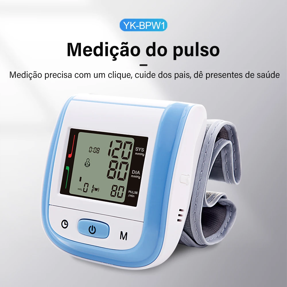 de pressão arterial digital lcd sphgmomanometer medidor