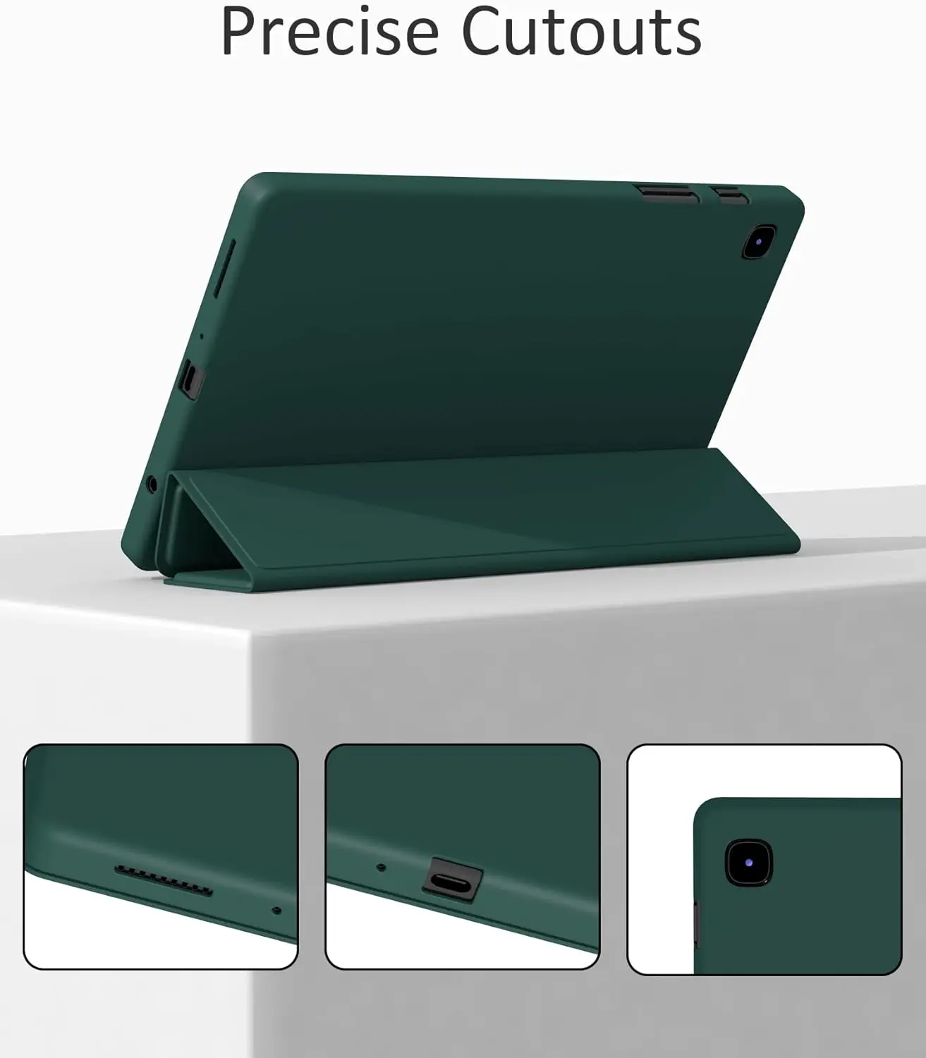 Tri-fold Flip Case Magnetic Stand PU Leather Protective Cover