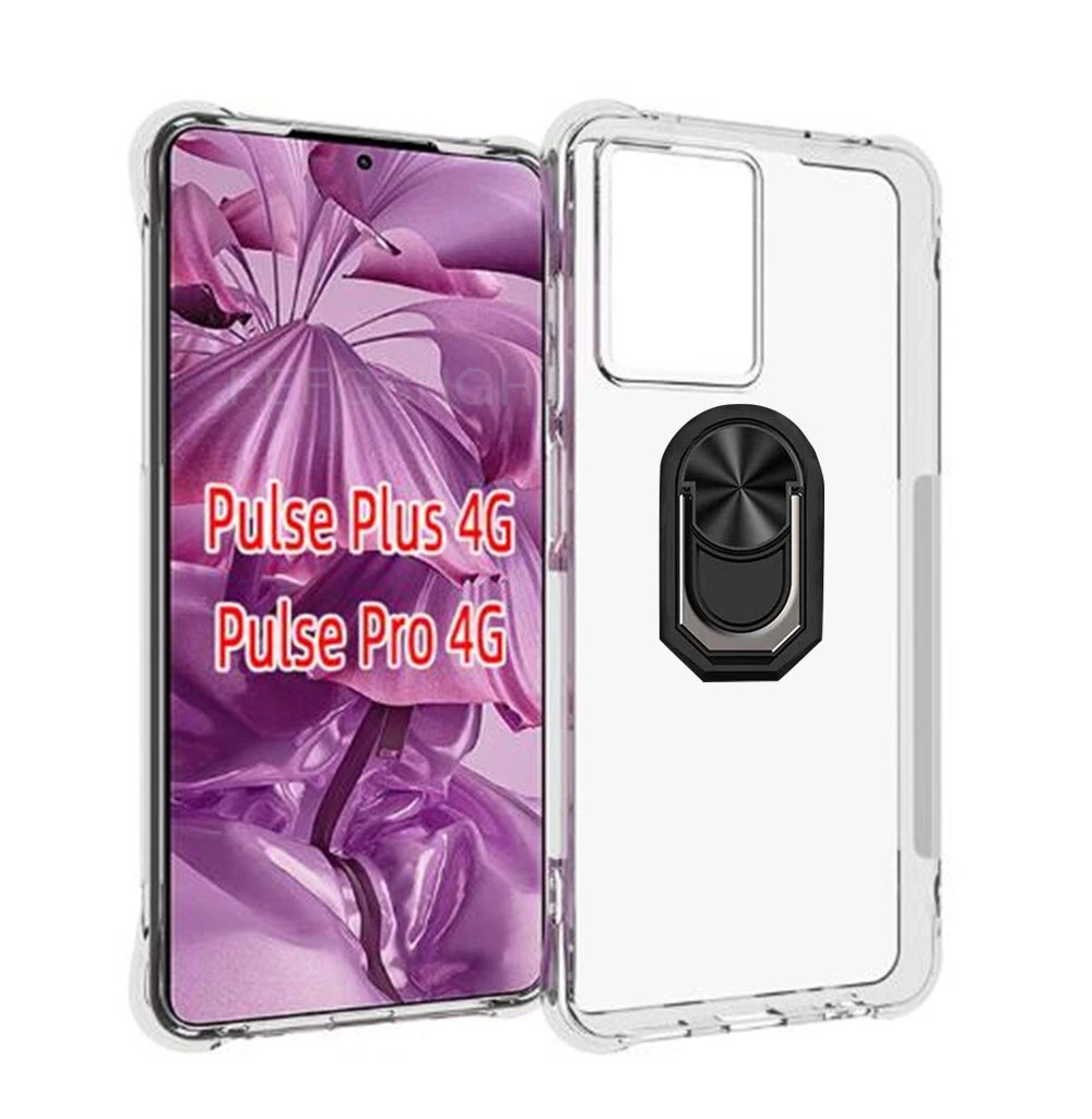 Enhanced Back Finger Ring Soft TPU Silicone Case