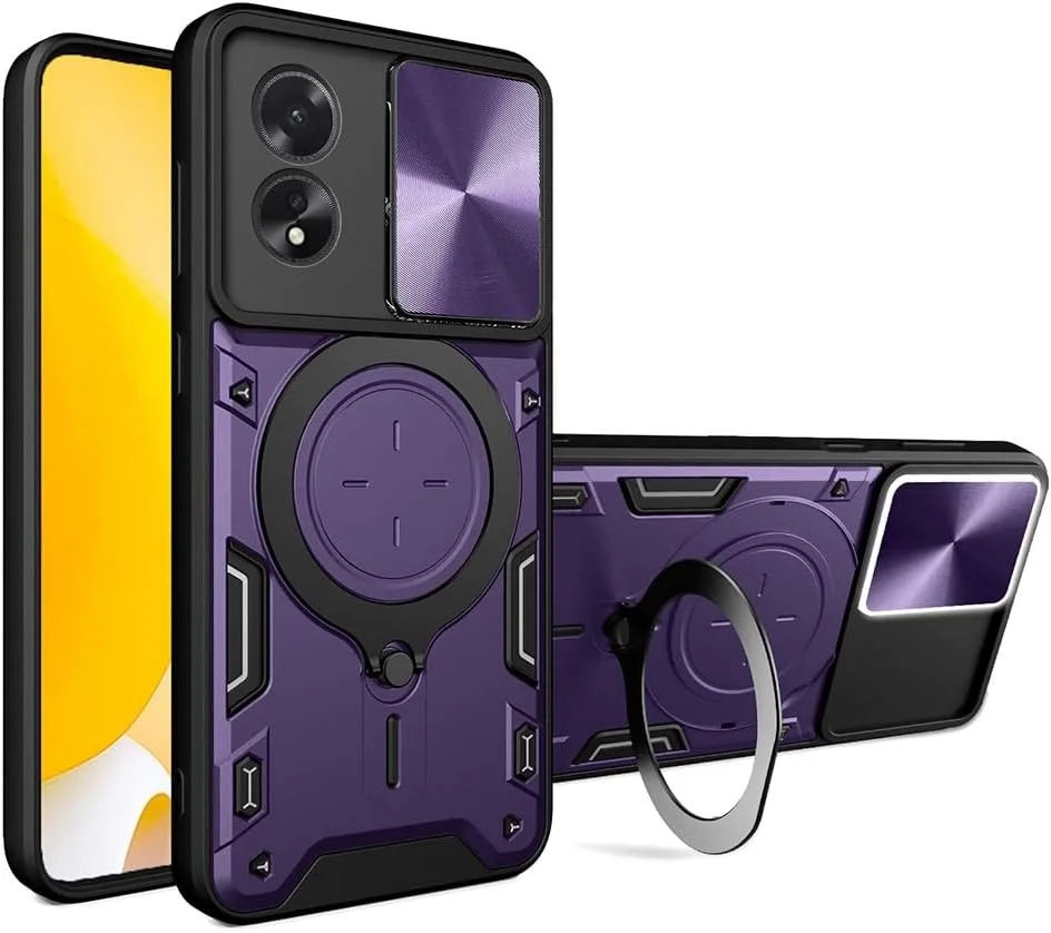 Kickstand Armor Shield Case with Lens Protection – Shockproof and Durable