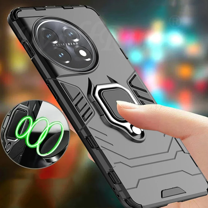 Per Oneplus 11 5G Custodia Cover Oneplus 11 5G Capas Anello Antiurto Supporto Magnetico Fundas Oneplus 9 Rt 10 Pro 10T 10R 11 11R Ace 2