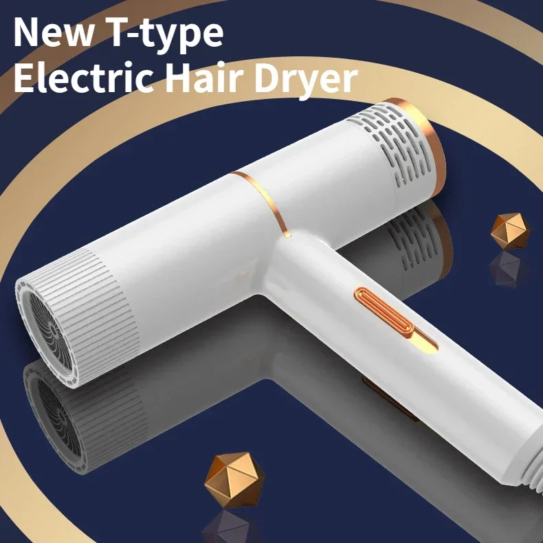 

Electric Hair Dryer Negative Ion Blow Dryer Hot and Cold Strong Wind Collagen Hair Care T-type Hair Professional Hair Dryer