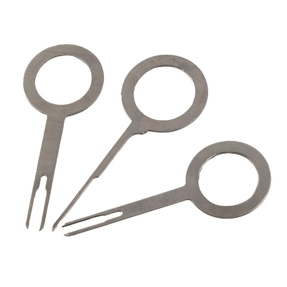 3 Pcs Car Terminal Removal Tools Electrical Wiring Crimp Connector Pin Extractor Kit Key Wire Plug Repair Tool Auto Disassembly terminal removal kit car terminal extractor terminal removal tool car terminal puller electrical connector pin removal kit