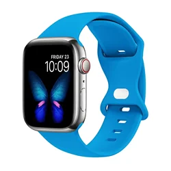 Premium Silicone Sport Bands - 42 - 44 - 45 - 49 - S10 46mm (Blue 02)