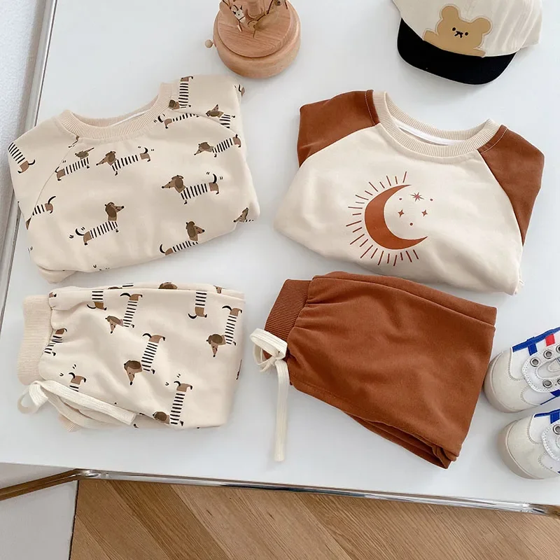 Baby Boys Clothing Set Infant Hoodie And Pants 2 Pcs Suit Casual Style Girls Clothes Set kids clothing set girls clothing set boys clothing set