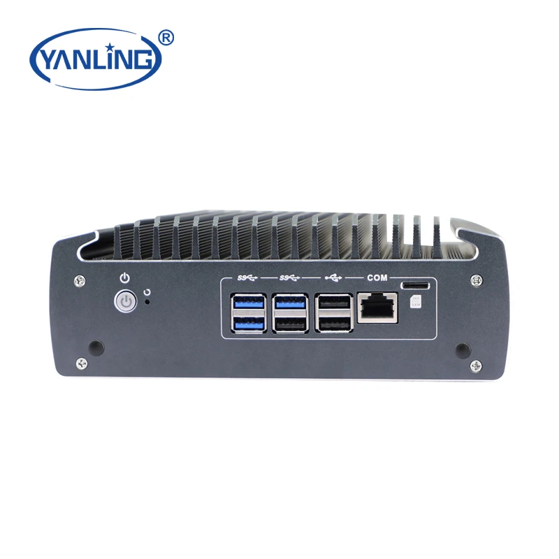 고품질 I7 네트워크 서버 4 POE 팬리스 산업용 PC 6 LAN 4G WiFi 지원