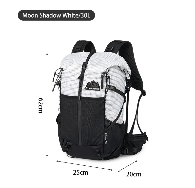 Naturehike He Series Rucksack Trekking 30L+5L Großer Elastischer Kapazitätsrucksack für Reisen, Bergsteigen, Camping und 1-Tages-Ausflüge – Detail 22