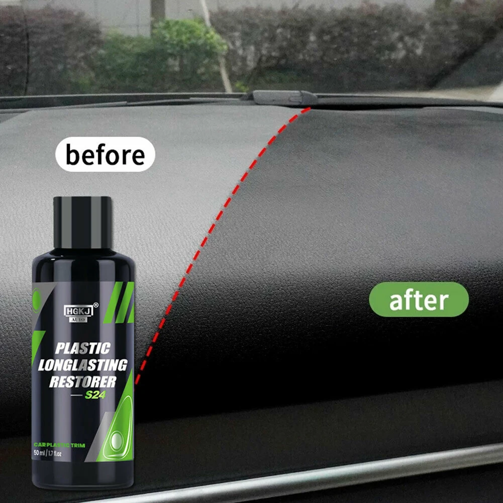 

Longlasting Restore Like New Black Car Plastic Restorer Polish Repair Waterproof 1 Piece Cleaning Coating Renovator