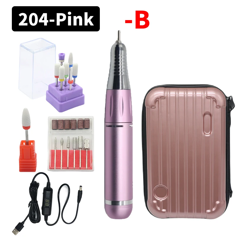 DDQ Nail Drill Machine with Ceramic Bit Set - 30000/35000RPM