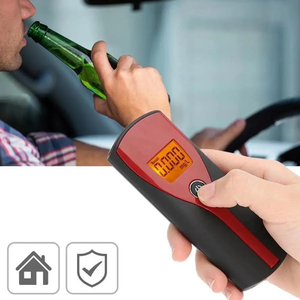 Professional Breath Alcohol Tester Digital Display Screen Alcohol Test Tools Automatic Tester High Accuracy Breathalyzer