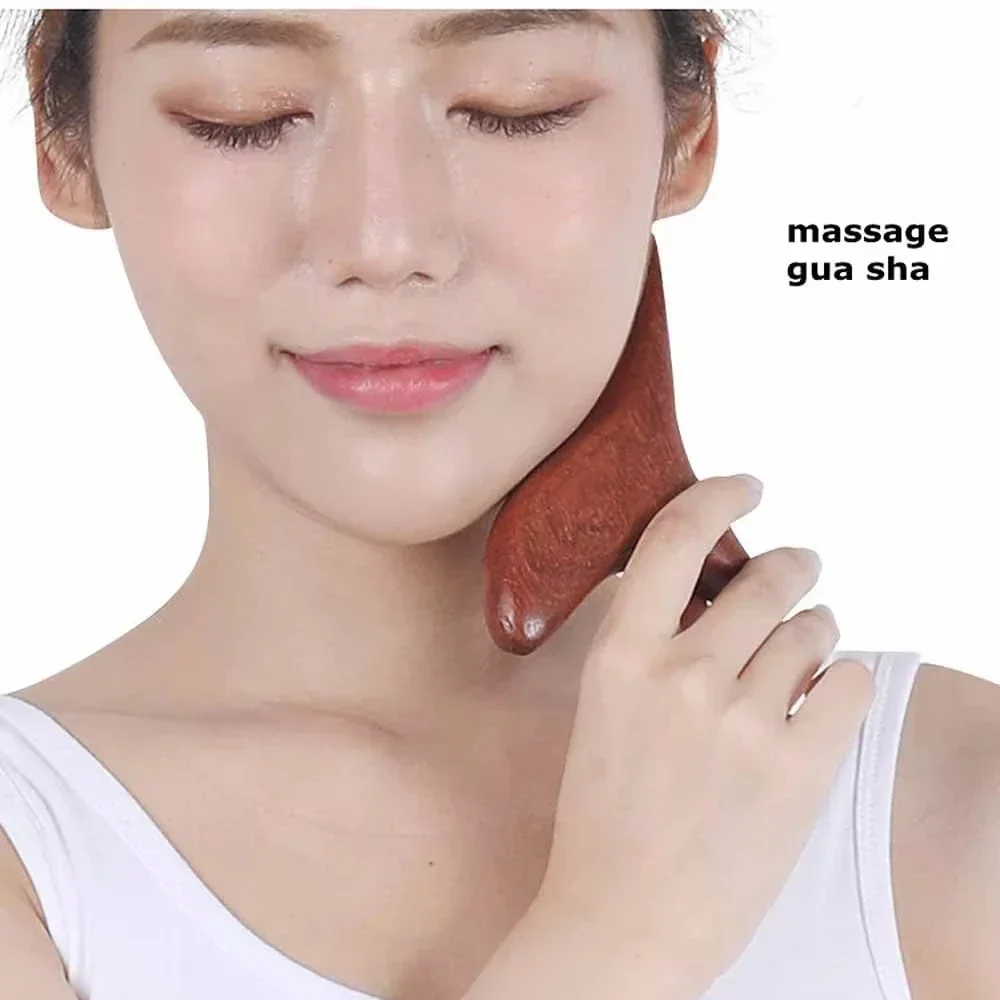 Trigger Point Home Gym Professional 1 PC Neck Foot Wood Massage Gua Sha Tools,Wooden Therapy Massage Tool for Back Leg Hand Face