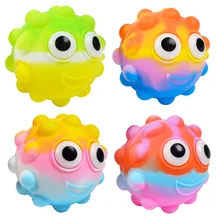 

Kawaii Push Bubble Fidget Toy Luminou 3D Ball Decompression Pinch Music Children's Interactive Sensory Antistress Toys Kid Gifts