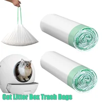 Heavy Duty Cat Litter Trash Bags Leakproof Drawstring Thickened Waste Bags Pet Poop Litter Box Liner Tray Dispenser Bulk Supply