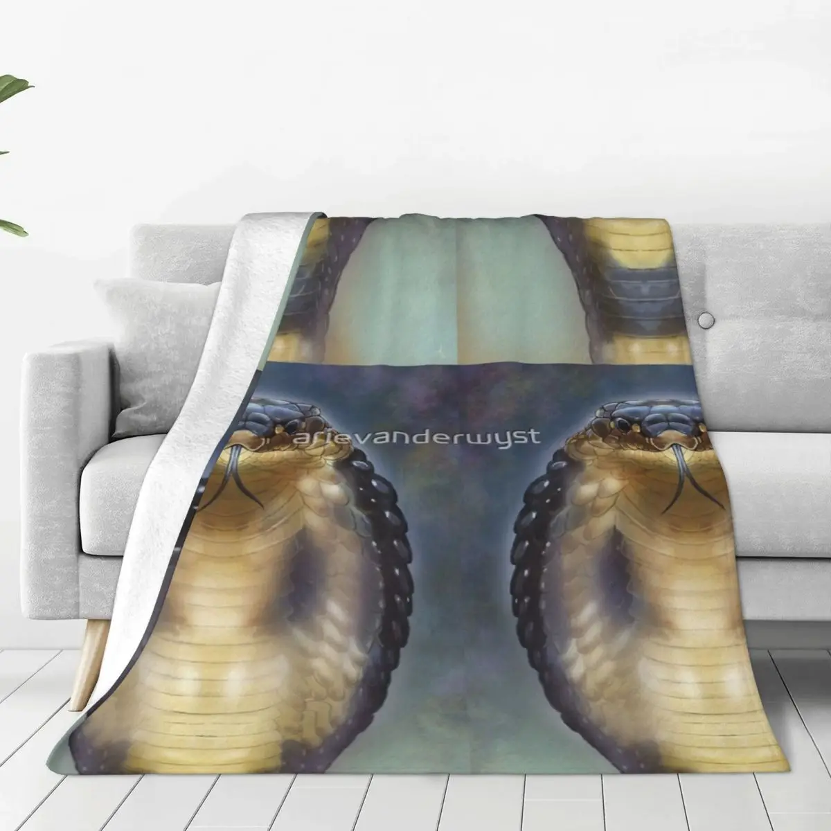 King Cobra Coperta Copriletto Sul Letto Coperta Spessa Ultraleggera