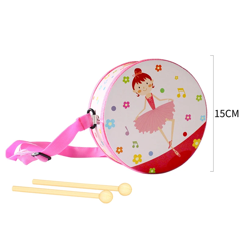 Children's Wood Drum Early Educational Percussion Musical Instrument For Children Beat Instrument Hand Drum Toys