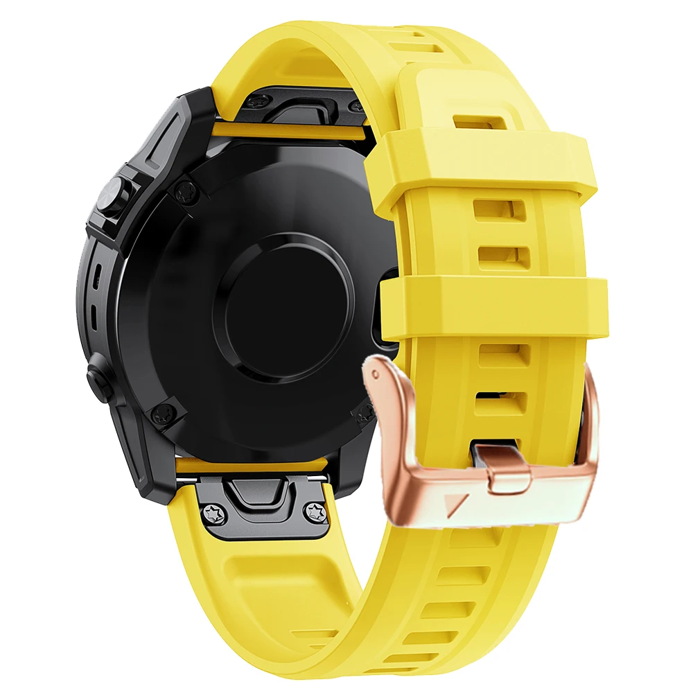 Elegant Silicone Quickfit Watchband Strap for Women - Compatible with Garmin Fenix Series