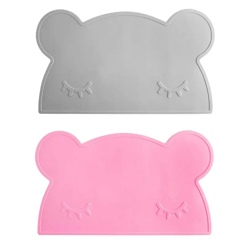 Kids Placemats Silicone Placemat For Kids, Silicone Bear Placemat