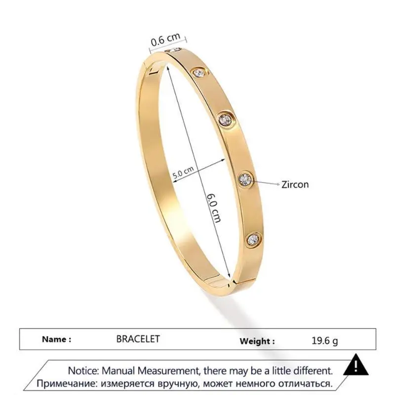 Bangle Bracelet Stainless Steel Bracelet 316L Cross Design Bracelets Bangle Gold Color Waterproof Stainless Steel Luxury Brand Bangles For Women Gift