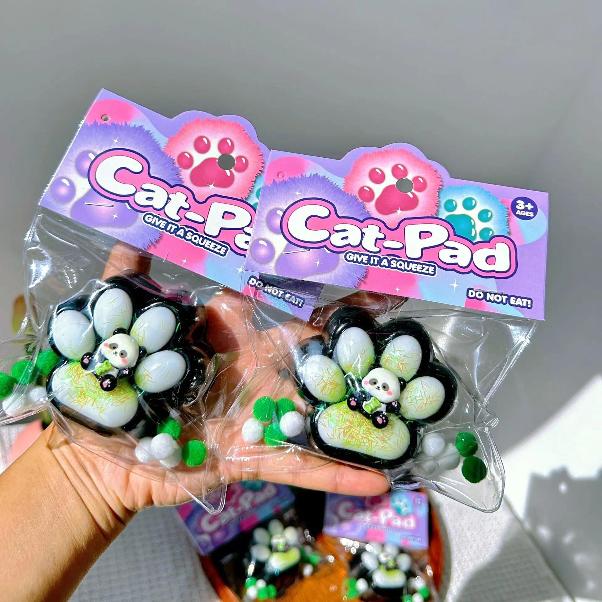 Cute Panda Soft Cat Foot Antistress Paws Fidget Toys Squishy Tapa Foot Girl Kids Adult Sensory Toys Gifts Antistress Foot 3